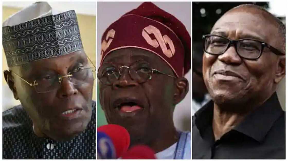 Atiku Abubakar, Asiwaju Bola Tinubu da Peter Obi suna fafatawa a kotun zaben shugaban kasa