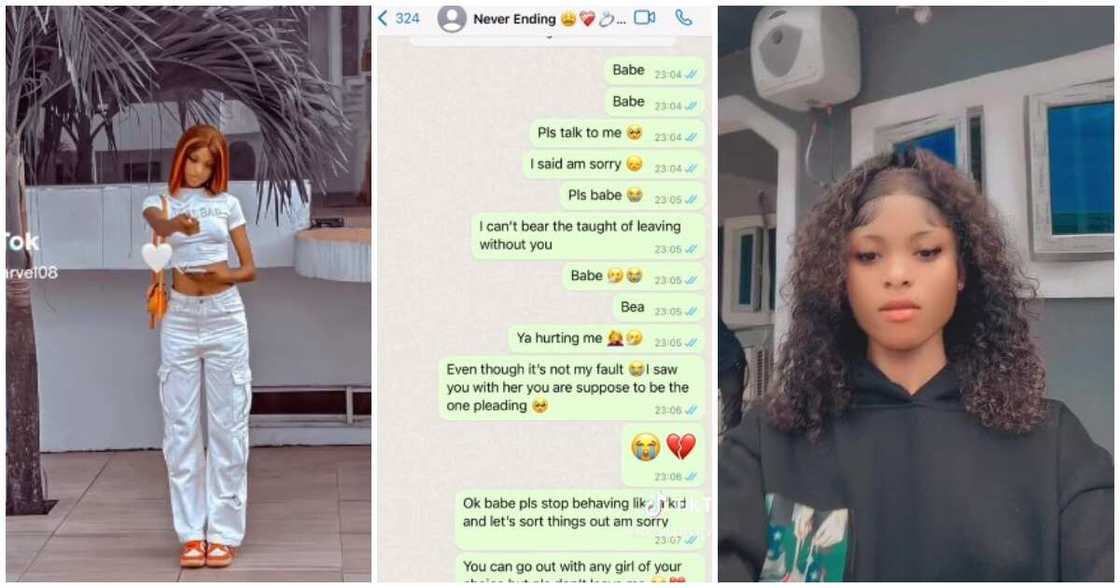 Nigerian lady begs boyfriend, cheating Nigerian lady begs boyfriend, cheating
