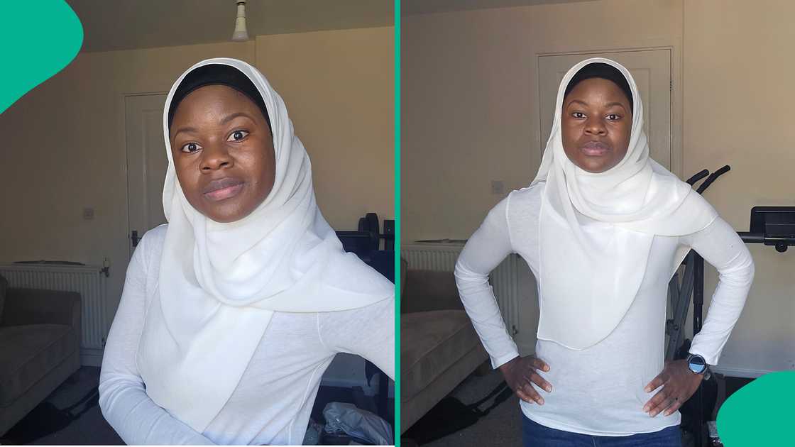 Nigerian lady goes viral as she celebrates becoming British citizen after migrating to Europe on study visa