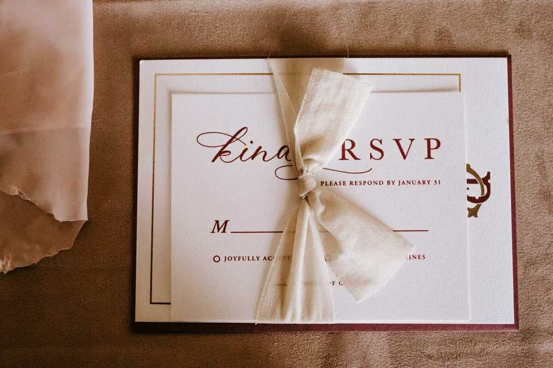 Invitation to wedding party