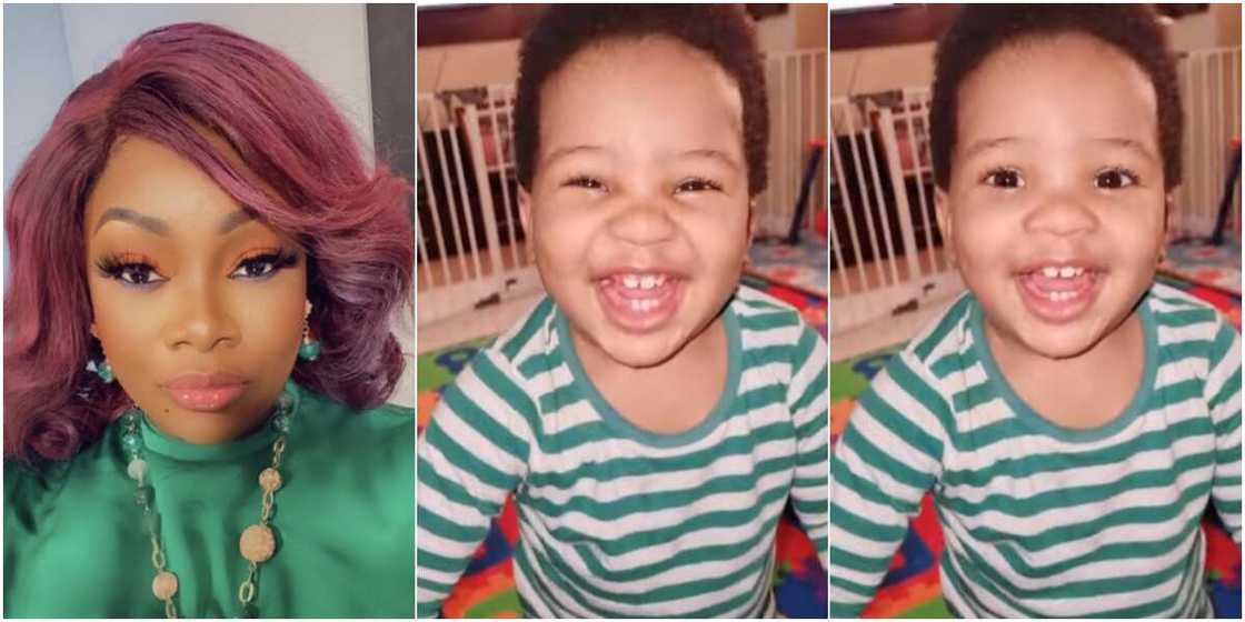 OAP Toolz and her son OAP Toolz and her son
