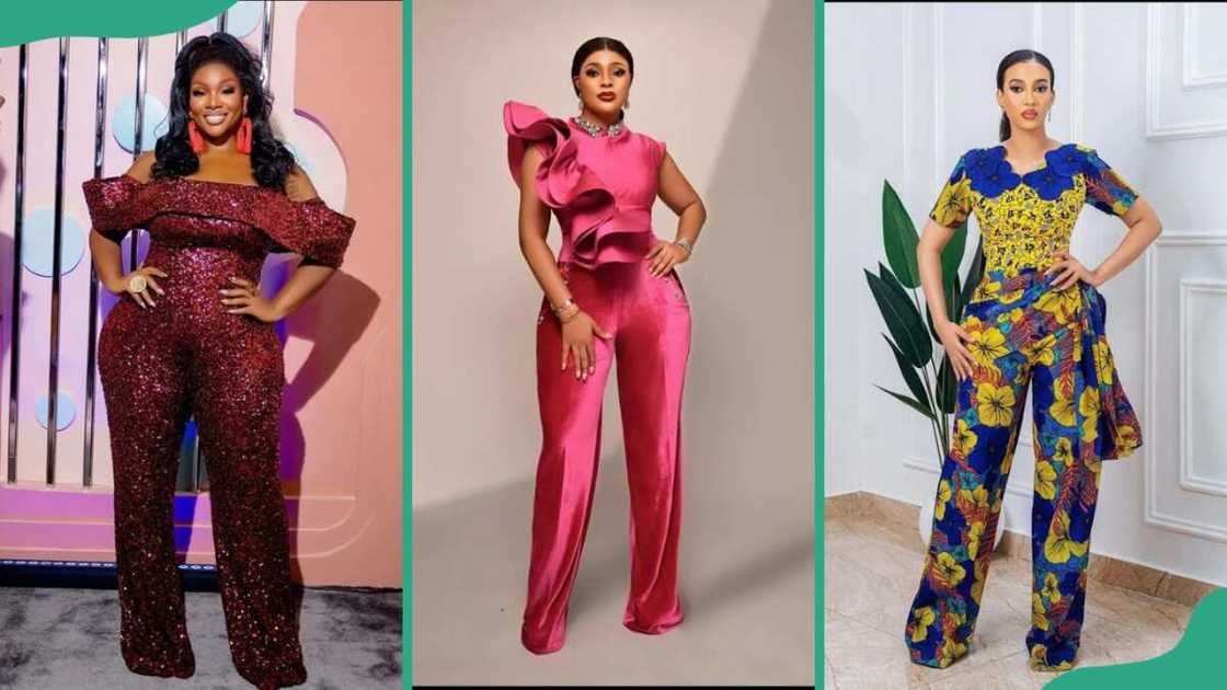 Women donning jumpsuits Women donning jumpsuits