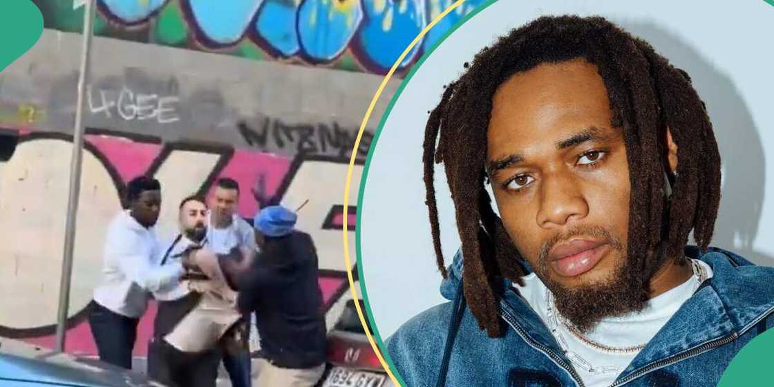 White man receives beating for stealing Buju's treasure box White man receives beating for stealing Buju's treasure box