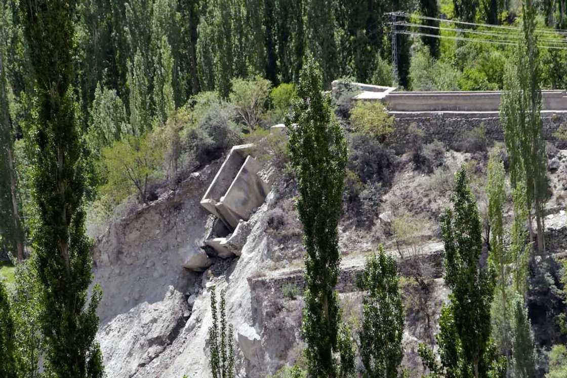 Two small hydro plants were washed away in the flood that struck Hassanabad Two small hydro plants were washed away in the flood that struck Hassanabad