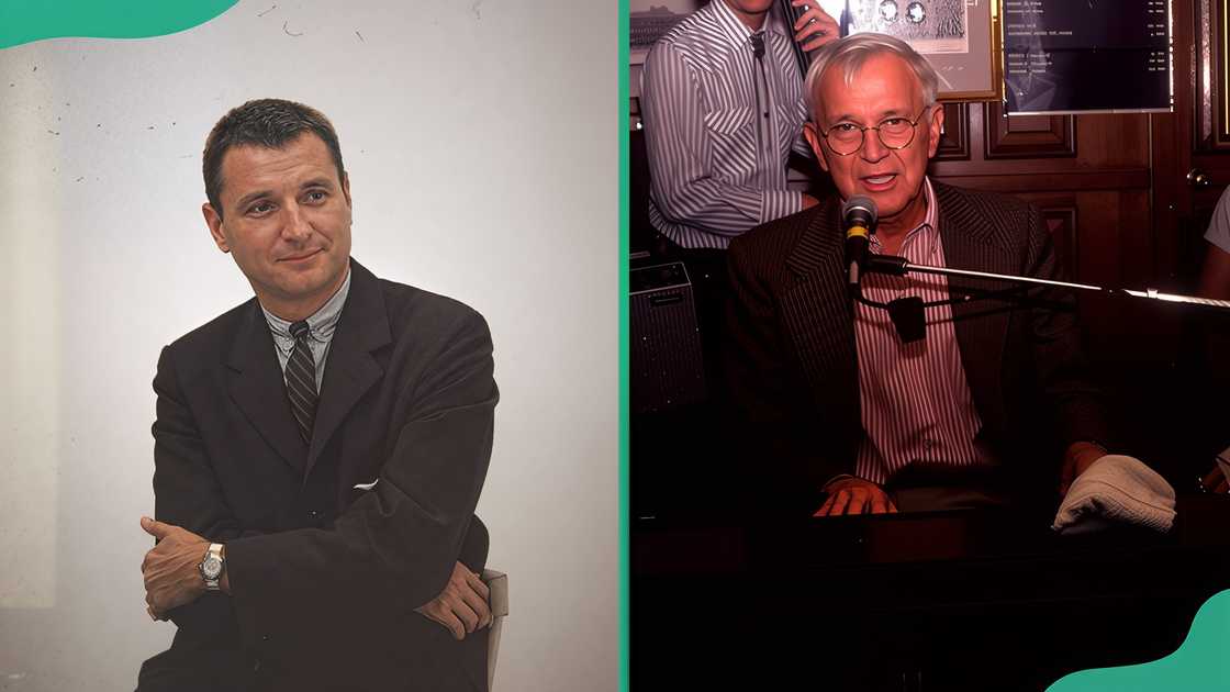Portrait of American composer and actor Bobby Troup (L). American singer and pianist Bobby Troup at the Odeon in Lisle, Illinois (R) Portrait of American composer and actor Bobby Troup (L). American singer and pianist Bobby Troup at the Odeon in Lisle, Illinois (R)