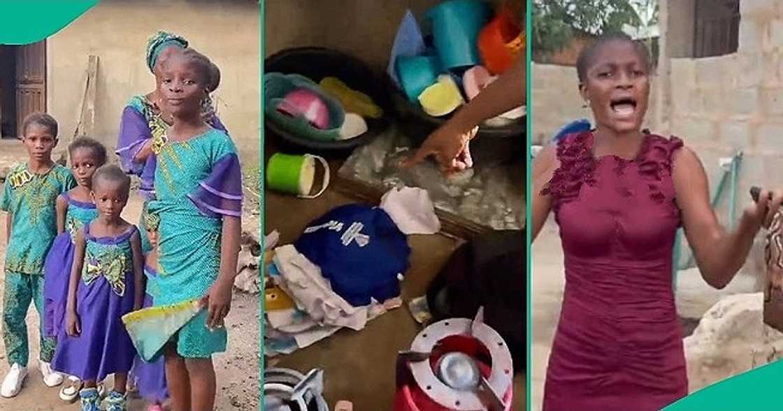 Mum living in uncompleted building cries after thieves broke into her house Mum living in uncompleted building cries after thieves broke into her house