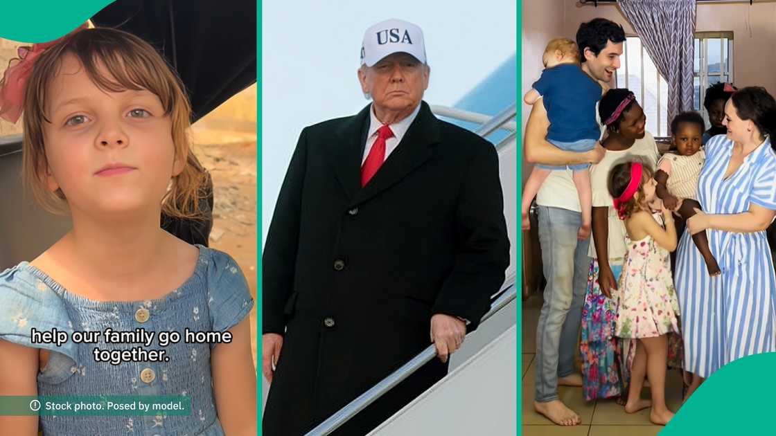 Harriette Wilson, a six-year-old American girl, pleads with President Trump to let her adopted Nigerian brother and family enter the US, sparking widespread online support.