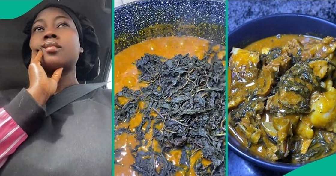 Lady cries out as boyfriend's mother trashes soup she cooked