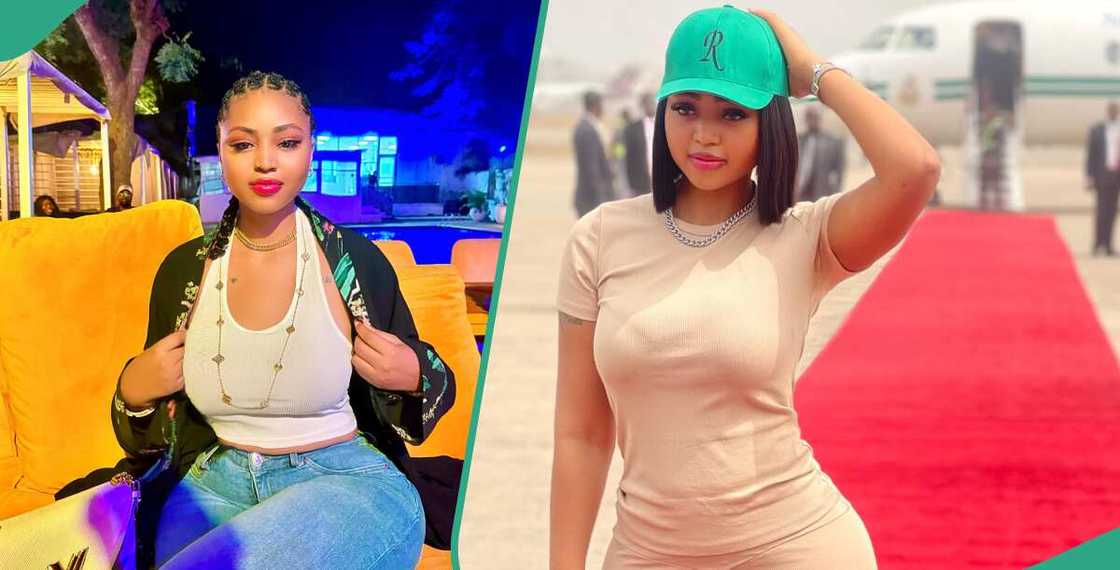 Regina Daniels rocks red dress Regina Daniels rocks red dress