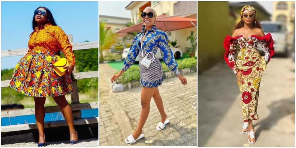 Photos of ladies in mixed prints. Photos of ladies in mixed prints.