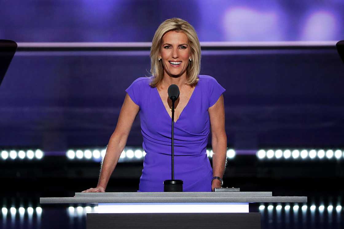 Political talk radio host Laura Ingraham at the Quicken Loans Arena in Cleveland, Ohio