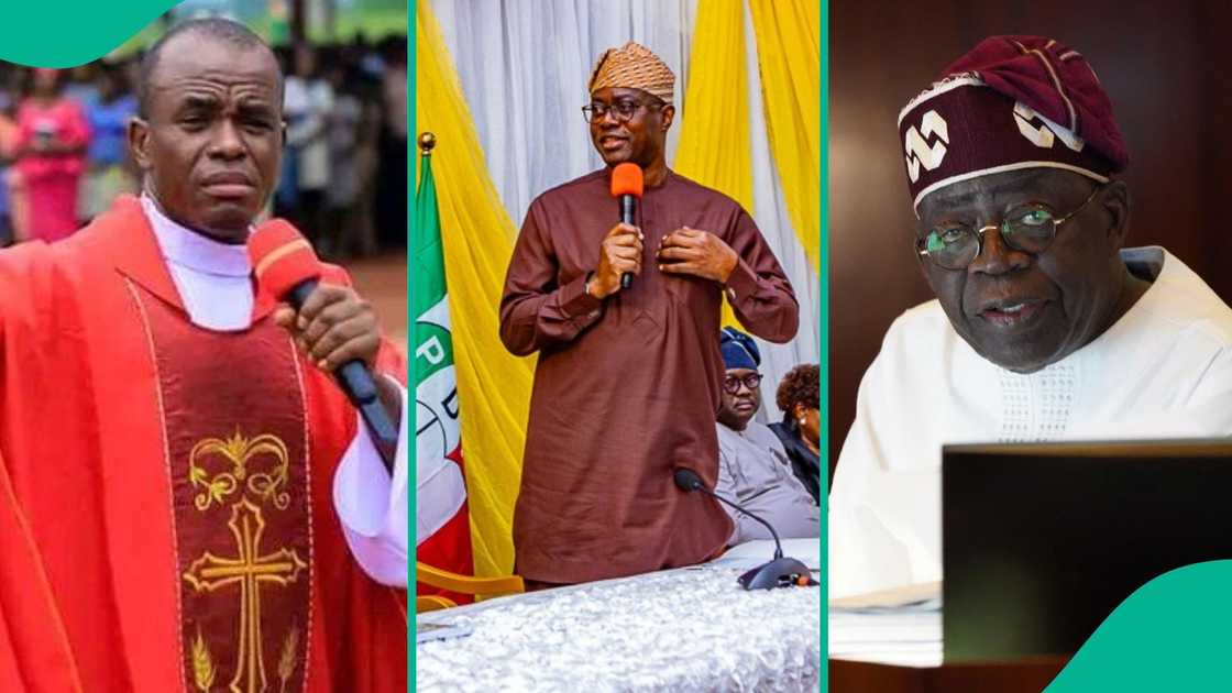 Father Ejike Mbaka has called on Nigerians to mobilise to Oyo and demand how Governor Seyi Makinde is spending security votes rather than fighting President Bola Tinubu over the kidnapping of pupils and teachers in the state.