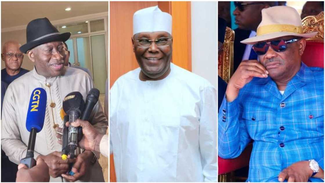 Nyesom Wike/Atiku Abubakar/Goodluck Jonathan/2023 Election/PDP