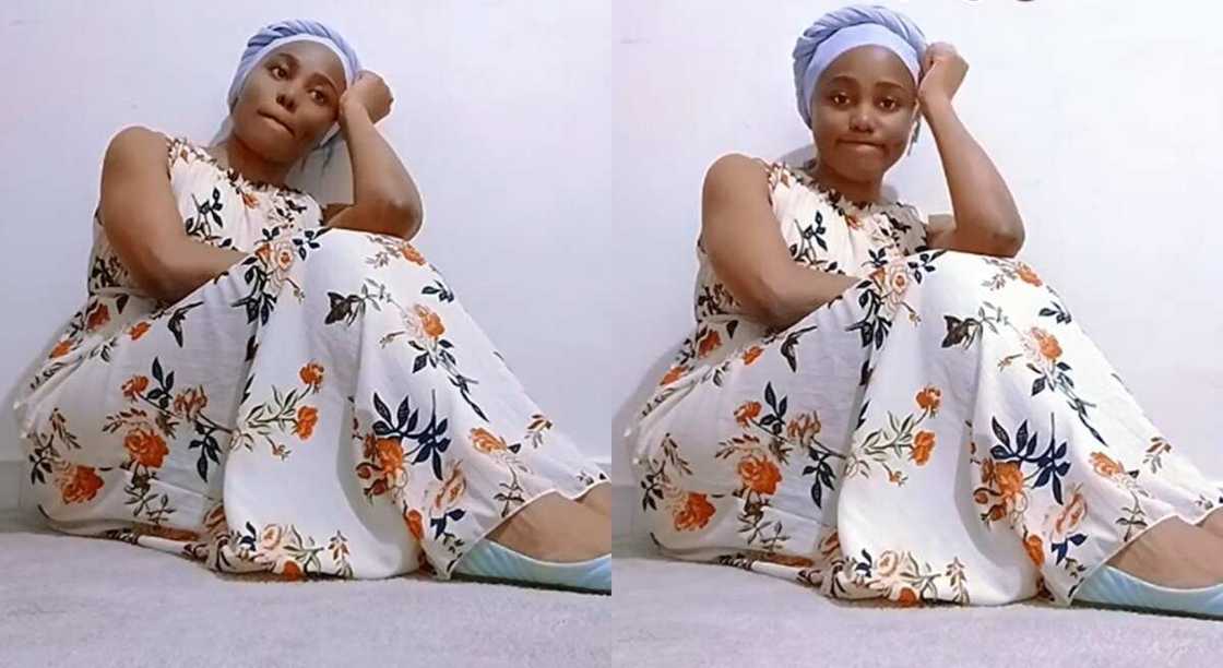 Photos of a lady who was dumped by her husband.