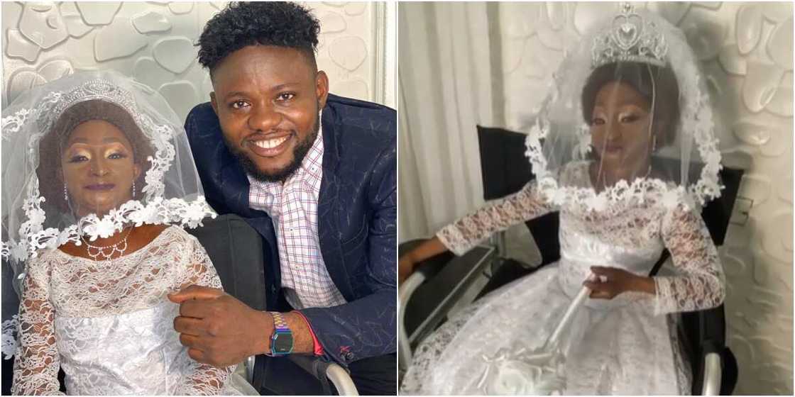 Small-sized Aunty Ramota looking stunning in a wedding dress get Nigerians talking Small-sized Aunty Ramota looking stunning in a wedding dress get Nigerians talking