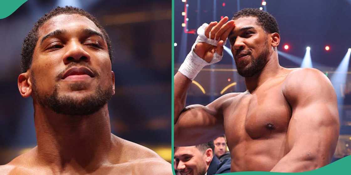 Anthony Joshua defeats Ngannou.