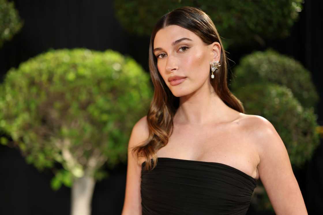 Hailey Bieber at Wallis Annenberg Center for the Performing Arts in Beverly Hills, California