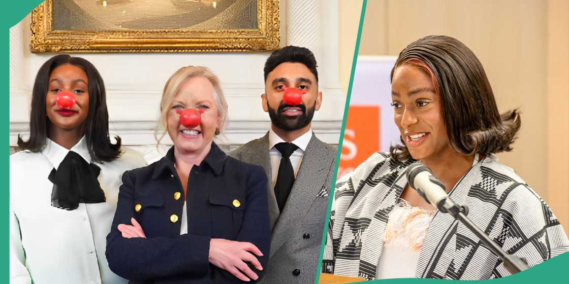 DJ Cuppy attends 2025 Red Nose Day, DJ Cuppy Oxford university DJ Cuppy attends 2025 Red Nose Day, DJ Cuppy Oxford university