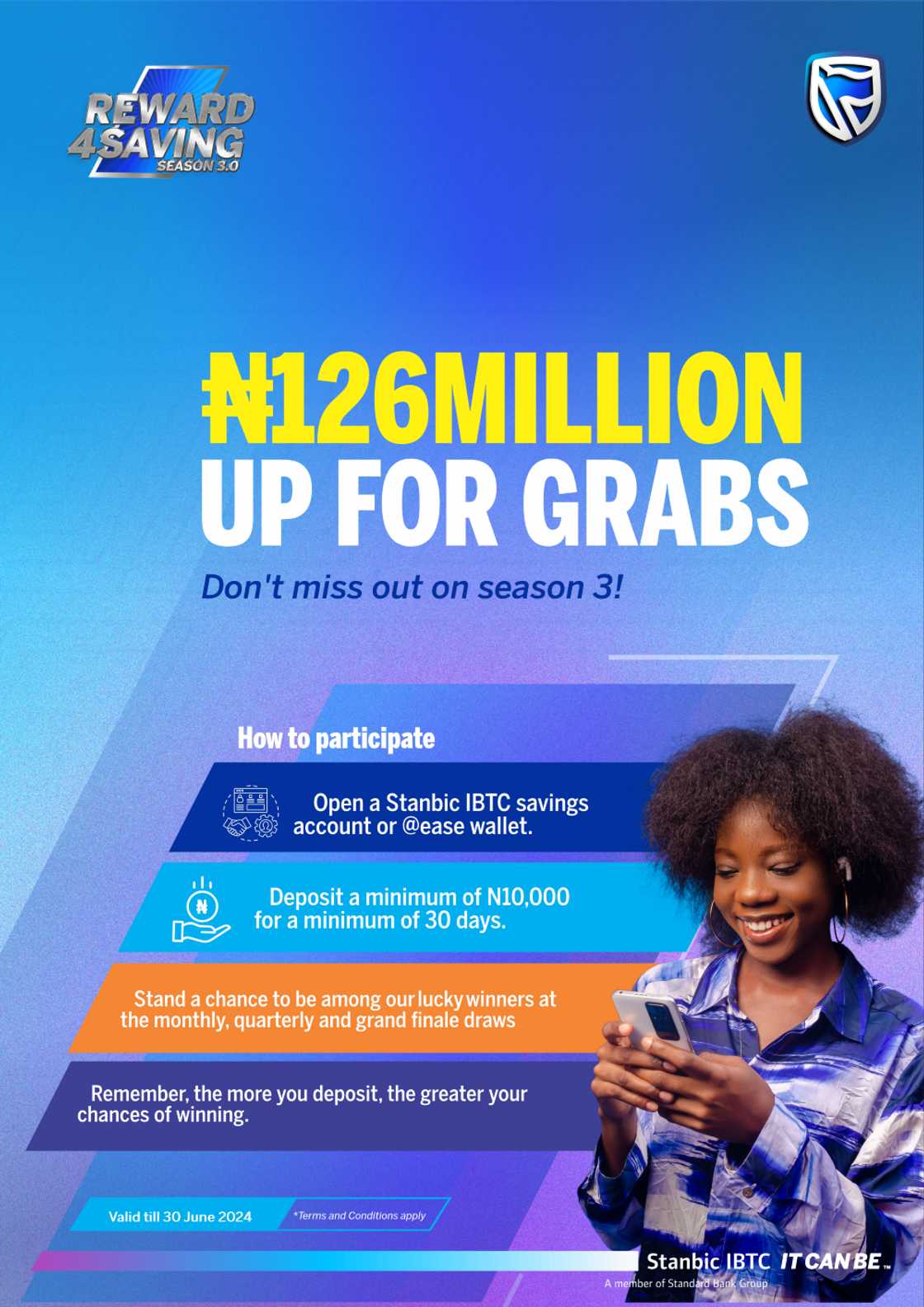 Stanbic IBTC Bank's Reward4savings Promo Returns with More Excitement Stanbic IBTC Bank's Reward4savings Promo Returns with More Excitement