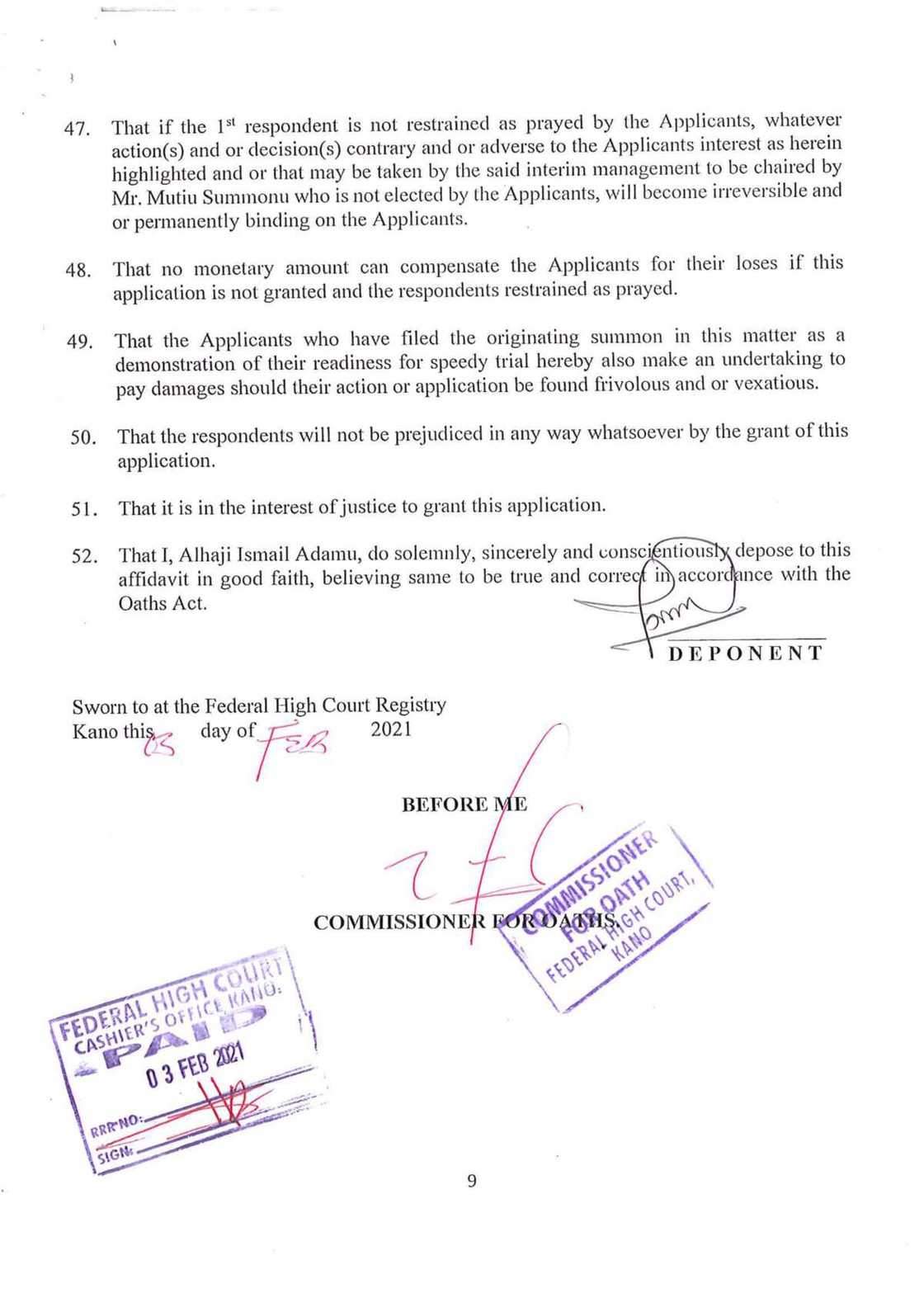 Oando shareholders have taken SEC to court to challenge penalties against Oando in May 31st letter Oando shareholders have taken SEC to court to challenge penalties against Oando in May 31st letter