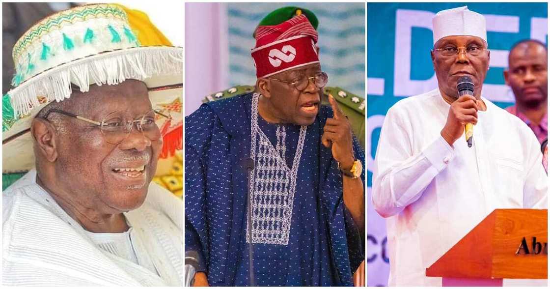 Atiku vs Tinubu/ Atiku challenges Tinubu's victory/ George says Atiku will win/ Bode George