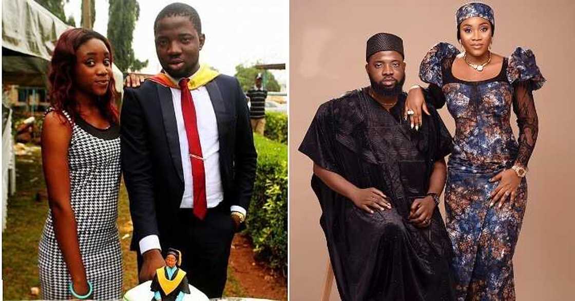 Couple met on BBM 12 years ago, transformation photos