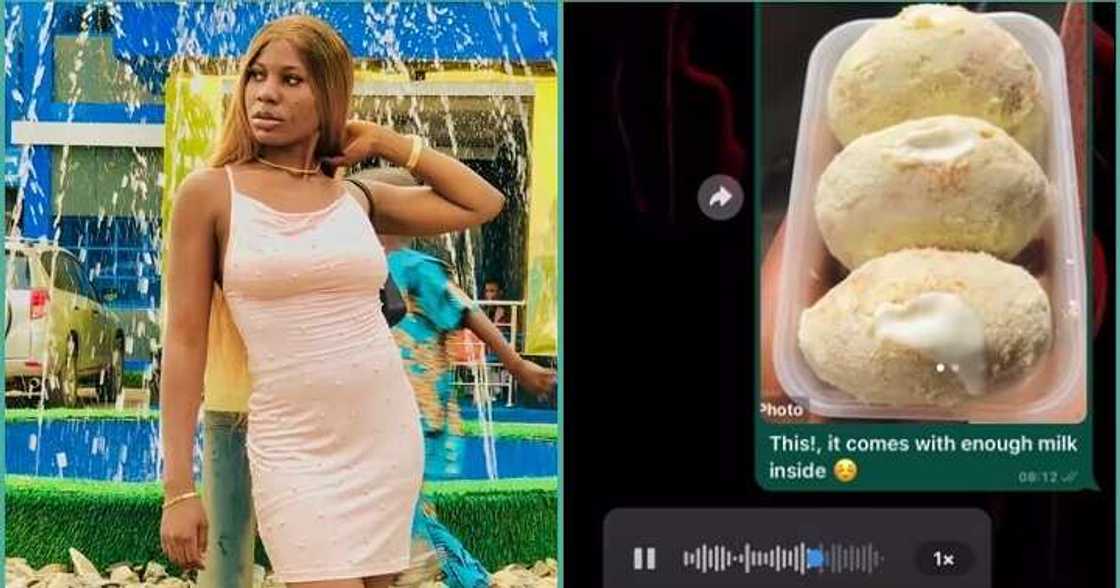 Lady asks her man for three milky doughnuts, angry man reacts Lady asks her man for three milky doughnuts, angry man reacts