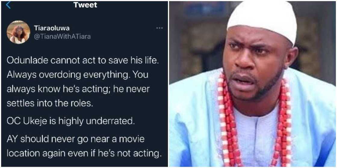 He is the Reason We Watch Yoruba Films: Fans React as Lady Says Odunlade Adekola Cannot Act He is the Reason We Watch Yoruba Films: Fans React as Lady Says Odunlade Adekola Cannot Act