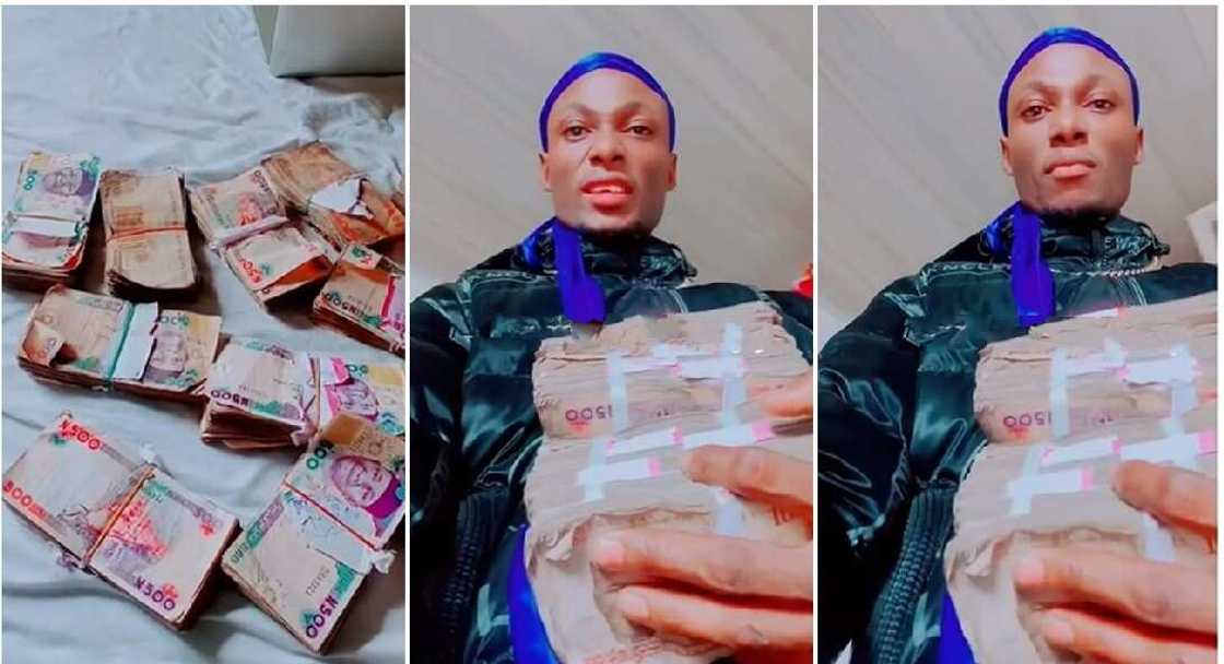 Nigerian man who says he wants to squander his money.