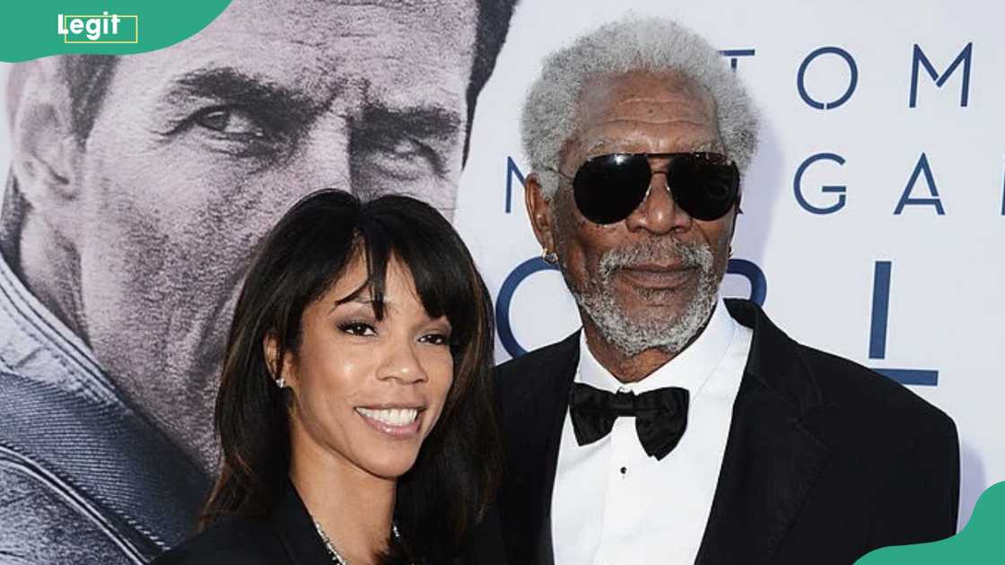 Actor Morgan Freeman and daughter Morgana Freeman at the Dolby Theatre Actor Morgan Freeman and daughter Morgana Freeman at the Dolby Theatre