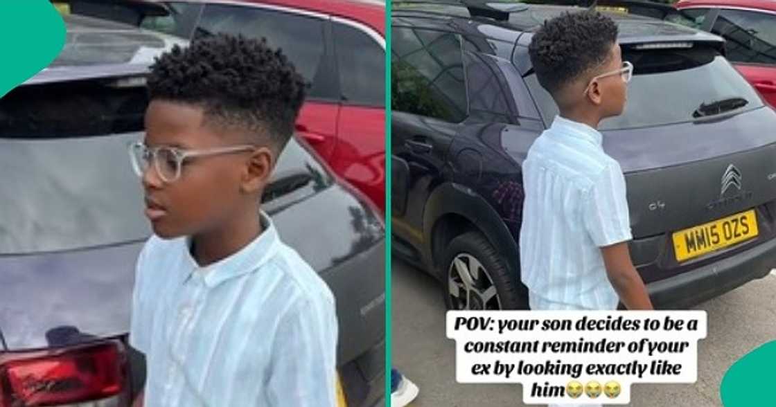 Single mum shows off son who looks like her ex-lover