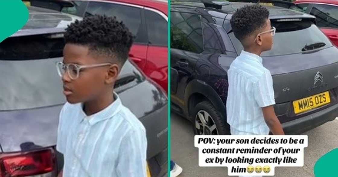 Single mum shows off son who looks like her ex-lover Single mum shows off son who looks like her ex-lover