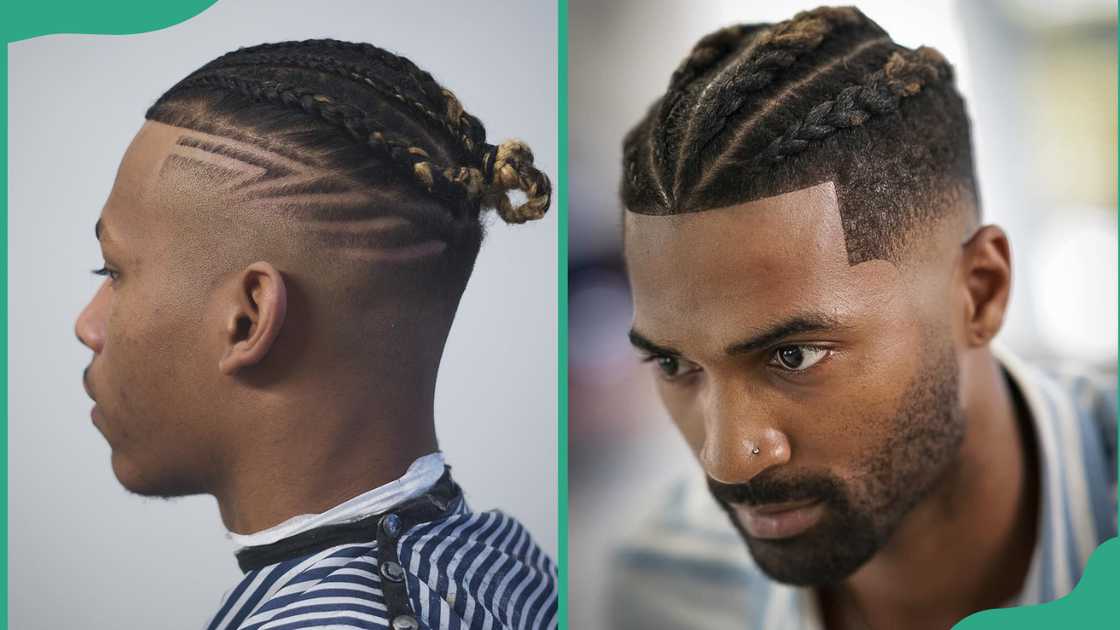 Cornrows and skin fade