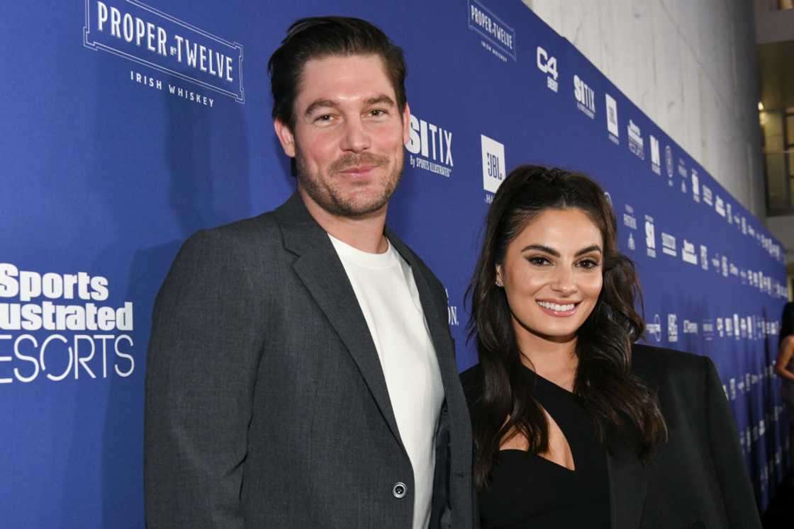 Craig Conover and Paige DeSorbo at Century City Park in Los Angeles, California