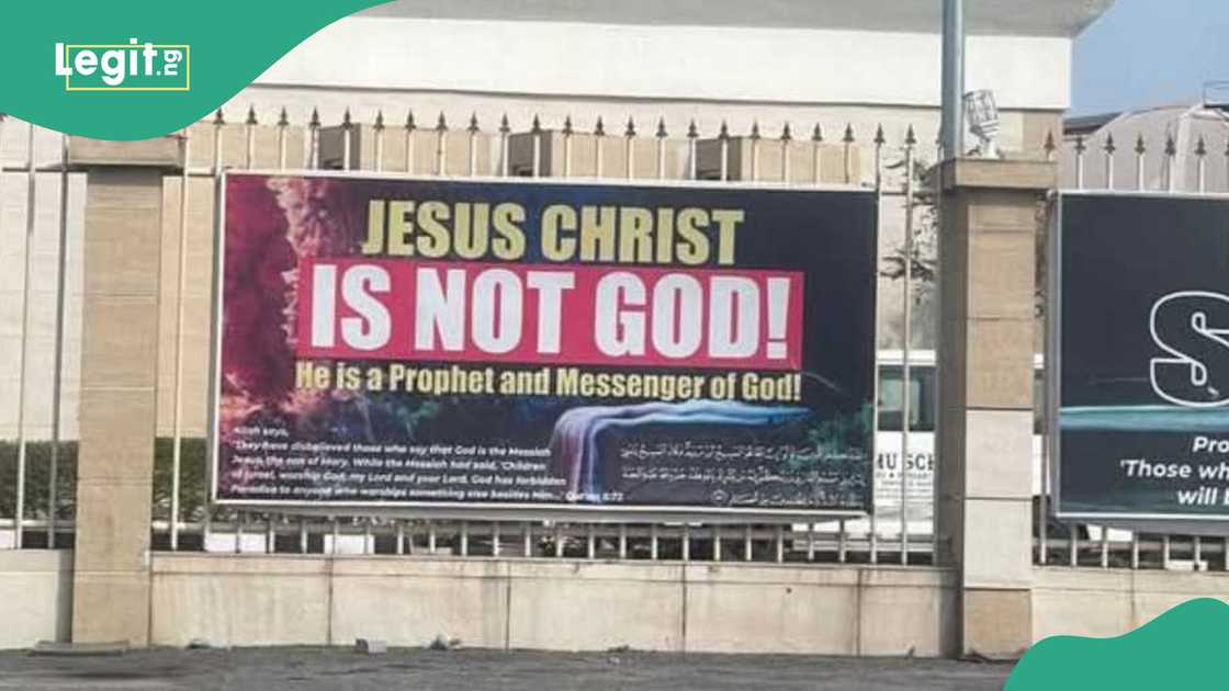 CAN has spoken on the Lekki Central Mosque banner inscribing 'Jesus Christ is not God', saying it was a frivolous move. CAN has spoken on the Lekki Central Mosque banner inscribing 'Jesus Christ is not God', saying it was a frivolous move.