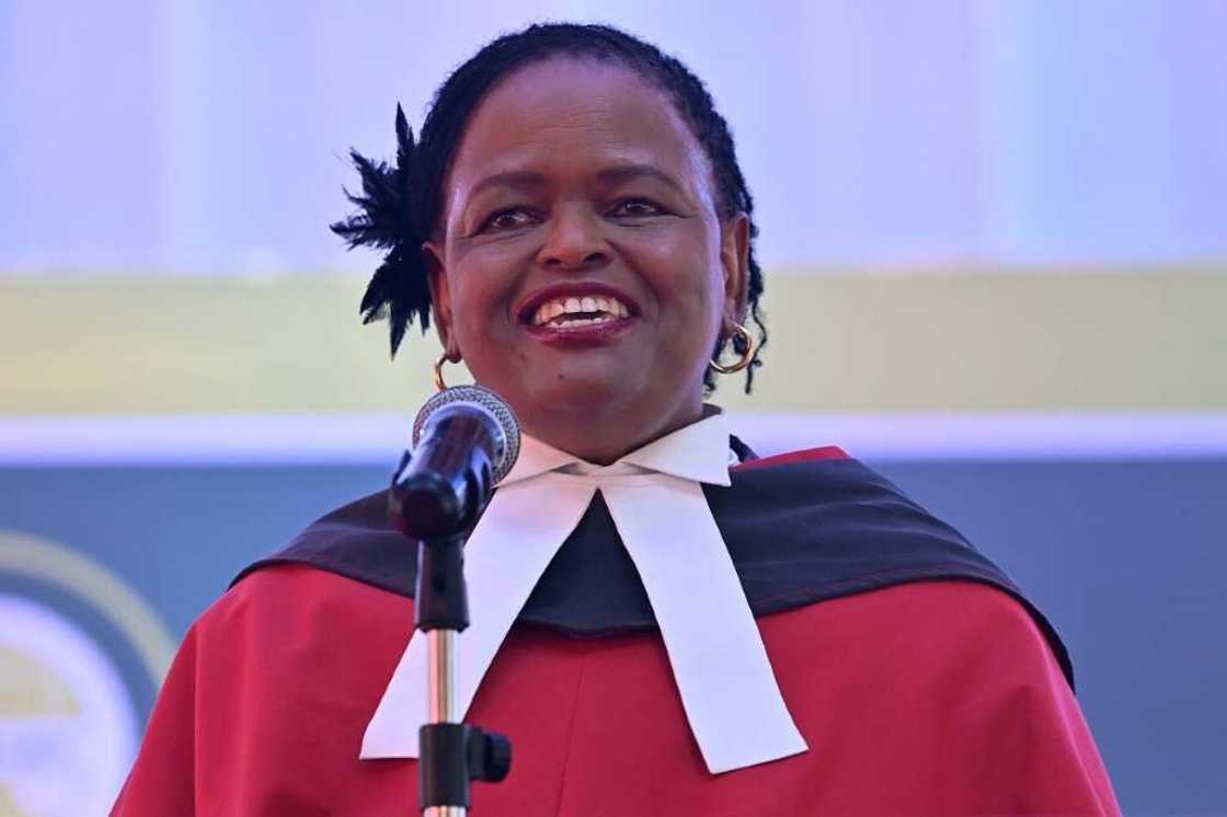 Martha Koome became Kenya's first woman chief justice in May 2021