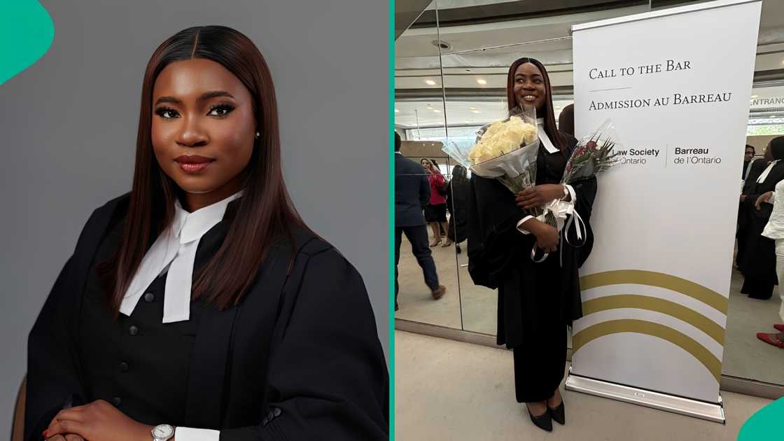 A Nigerian lawyer celebrates as she becomes a barrister in Canada in less than three years of relocating