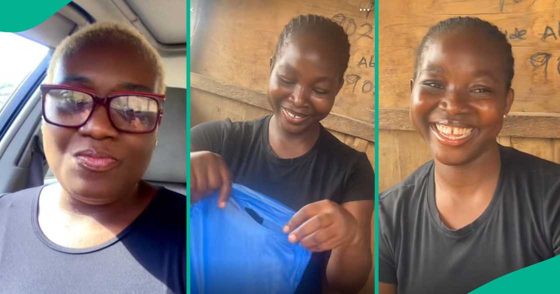 Lady visits perfume seller, leaves smile on her face. Lady visits perfume seller, leaves smile on her face.