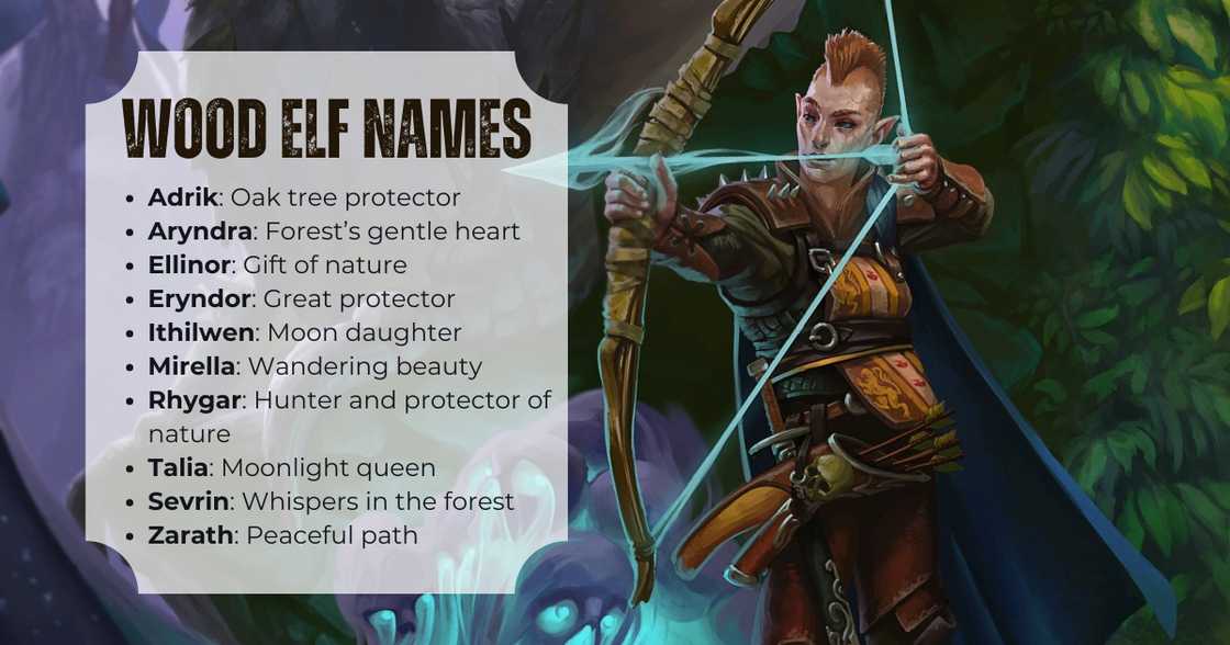 An illustration of a wood elf, Jesk in action An illustration of a wood elf, Jesk in action