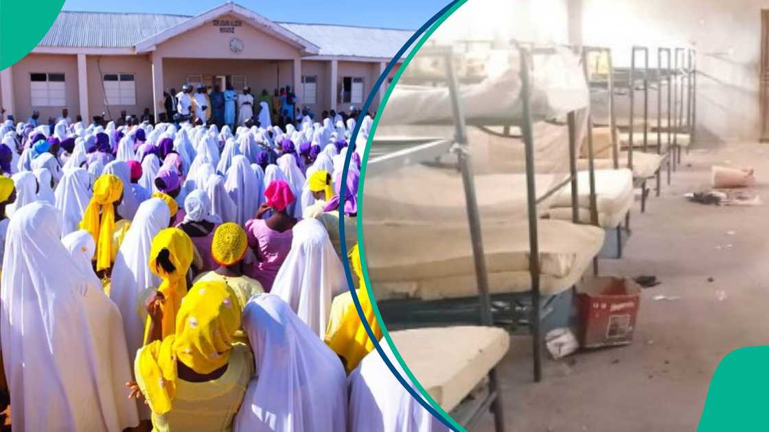 Iyayen dalibai mata da aka sace a Kebbi sun yi tururuwa a harabar makarantar