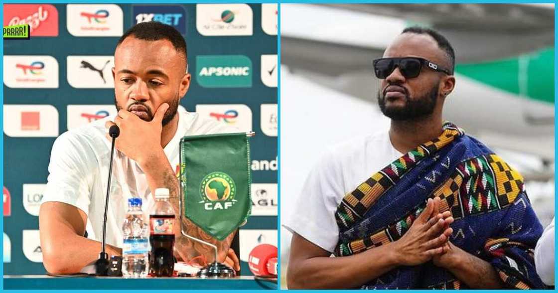 Jordan Ayew would not entertain any question regarding group stage exit for Ghana.