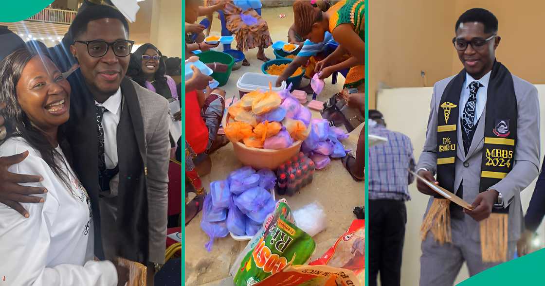 Man who graduated as first doctor in his family celebrated in grand style Man who graduated as first doctor in his family celebrated in grand style