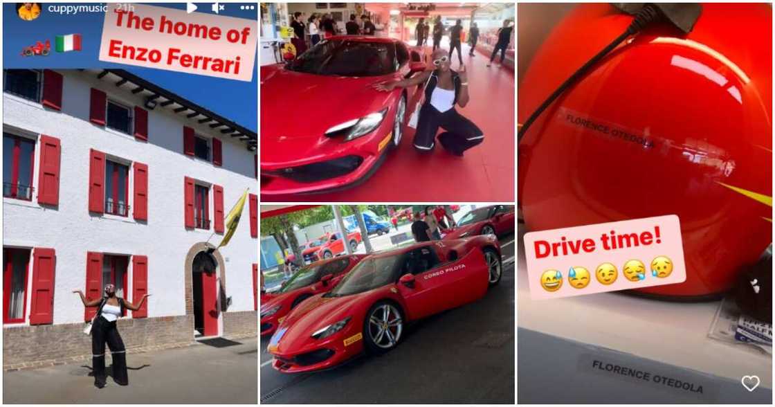 DJ Cuppy, Enzo Ferrari's home. DJ Cuppy, Enzo Ferrari's home.