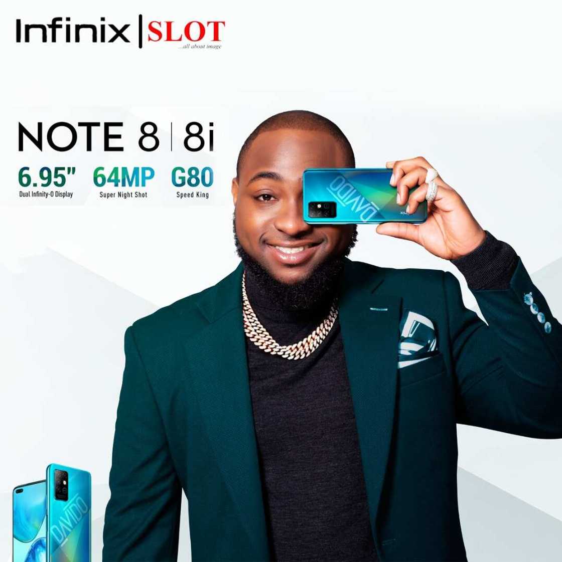 First celebrity Smartphone in Sub Sahara Africa: Davido’s special edition of Infinix NOTE 8