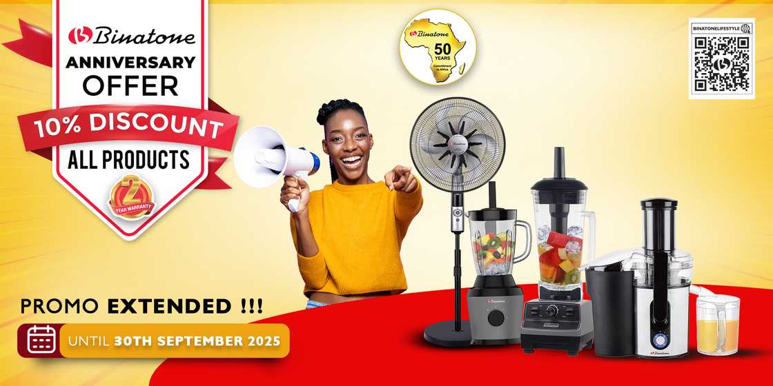 Great News! Binatone’s 10% Discount Now Extended Till September 30! Great News! Binatone’s 10% Discount Now Extended Till September 30!