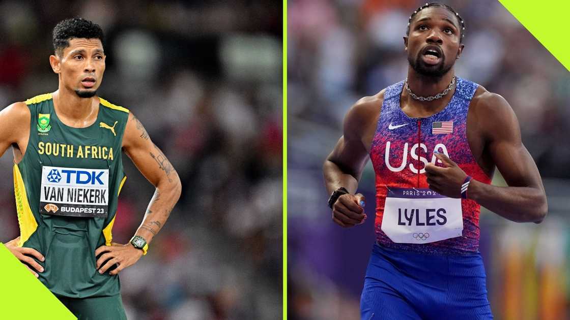 Noah Lyles is aiming to break South Africa's Wade van Niekerk's world record in 400-metre. Photo: Andy Astfalck/Martin Rickett. Noah Lyles is aiming to break South Africa's Wade van Niekerk's world record in 400-metre. Photo: Andy Astfalck/Martin Rickett.