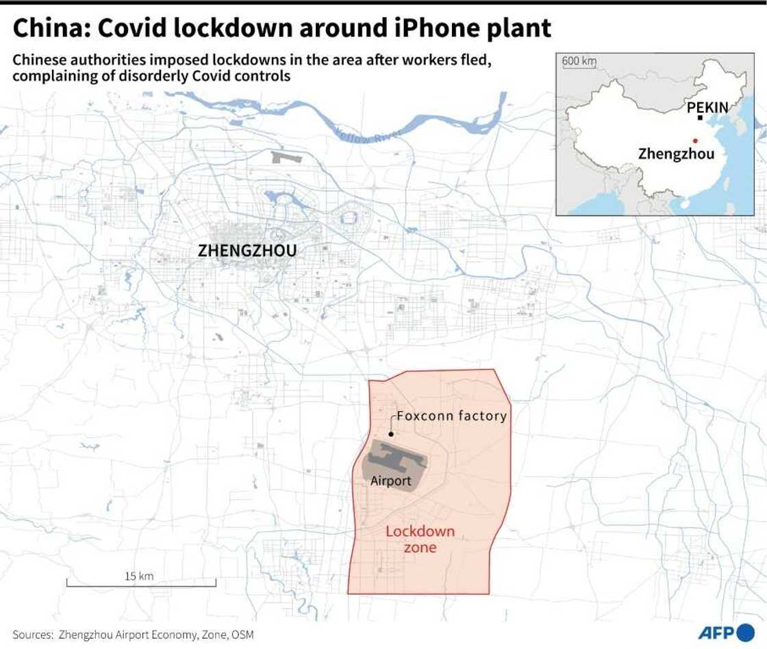 China: Covid lockdown around iPhone plant China: Covid lockdown around iPhone plant