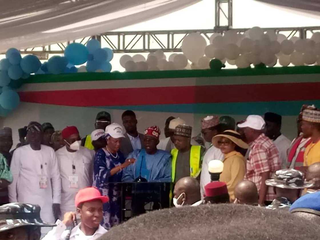 Tinubu at Eagle Square, Abuja