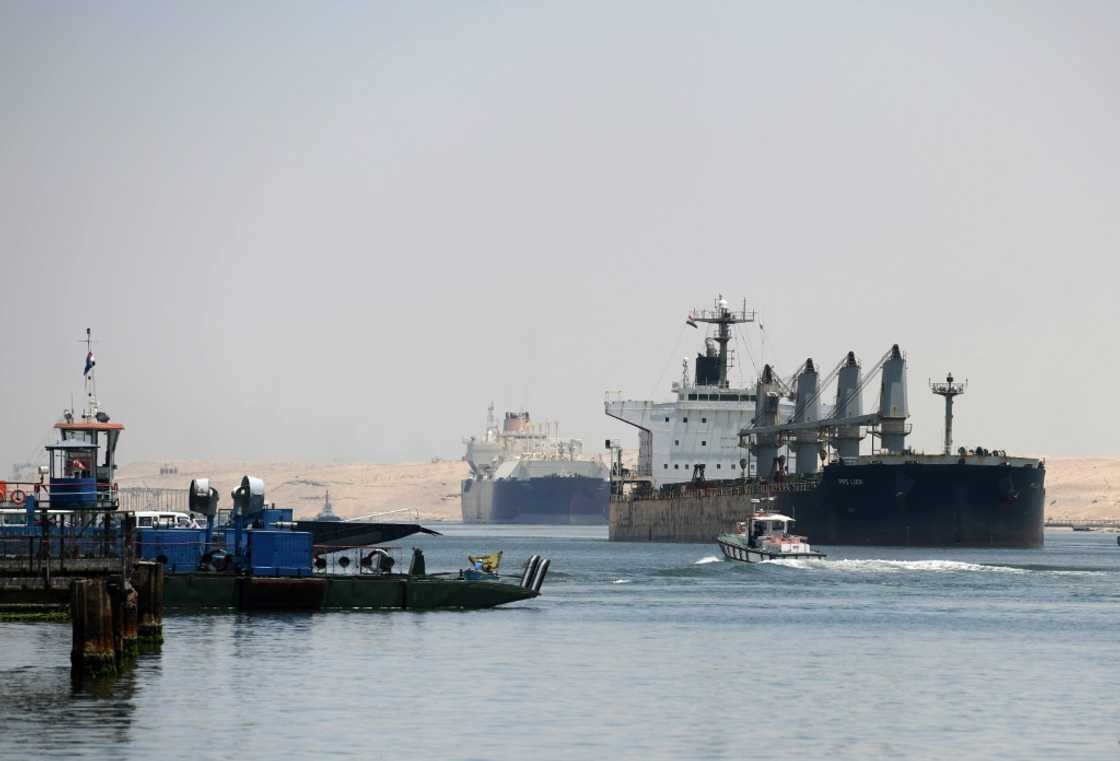 Revenues from the Suez Canal, seen here in the northeastern Egyptian city of Ismailiya in May 27, 2021, have tumbled since the Israel-Hamas war broke out last year Revenues from the Suez Canal, seen here in the northeastern Egyptian city of Ismailiya in May 27, 2021, have tumbled since the Israel-Hamas war broke out last year