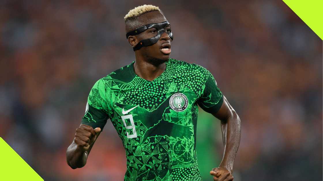 Victor Osimhen, Super Eagles, Nigeria, AFCON 2023 final, Stade Olympique Alassane Ouatarra, Abidjan, Ivory Coast. Victor Osimhen, Super Eagles, Nigeria, AFCON 2023 final, Stade Olympique Alassane Ouatarra, Abidjan, Ivory Coast.